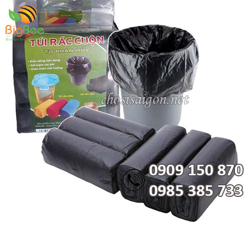 Túi đựng rác đen dạng cuộn giá sỉ rẻ