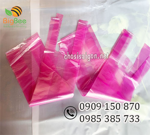 Túi đựng ly 2 ly trà sữa màu hồng giá tại xưởng