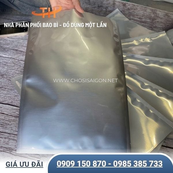 Túi nhôm bạc ép 3 biên thùng 25 ký