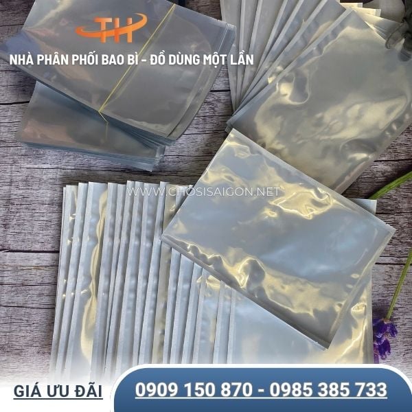 Túi ép 3 biên nhôm bạc cao cấp