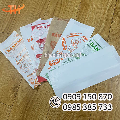 Túi giấy đựng bánh mì thấm hút dầu tốt sỉ rẻ