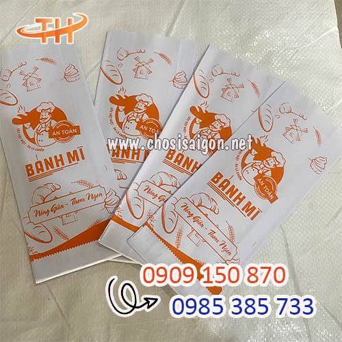 Túi giấy đựng bánh mì an toàn, tiện dụng giá sỉ rẻ