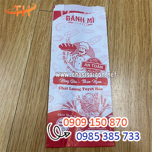 Túi giấy bánh mì in hình sẵn sỉ rẻ chất lượng