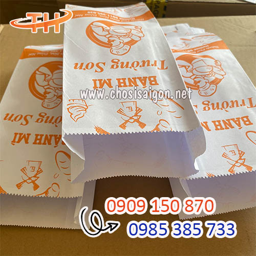 Túi giấy đựng bánh mì nhận in theo yêu cầu giá rẻ phải chăng