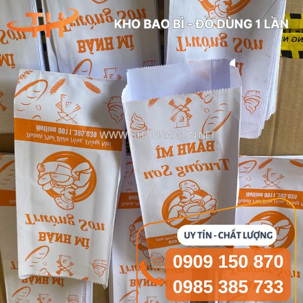 Túi giấy đựng bánh mì - nhận in theo yêu cầu giao sỉ giá rẻ