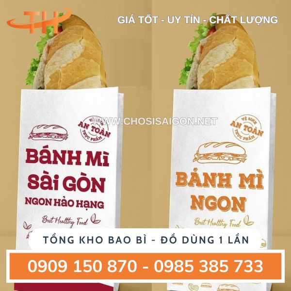 Túi giấy bánh mì in theo yêu cầu
