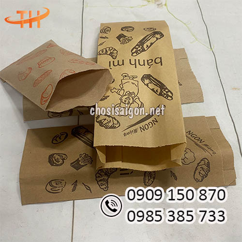 Giá sỉ rẻ túi giấy đựng bánh tại kho TP.HCM