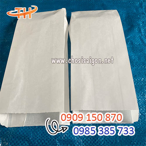 Túi giấy đựng bánh mì trắng trơn giá rẻ toàn quốc