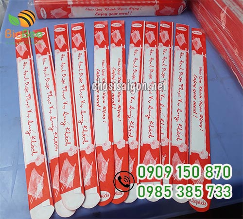Túi giấy bọc đũa sỉ rẻ tại TP.HCM