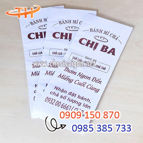 Túi giấy đựng bánh mì in theo yêu cầu giá sỉ tốt nhất