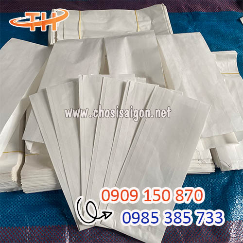 Túi giấy đựng bánh mì trắng trơn mua sỉ rẻ