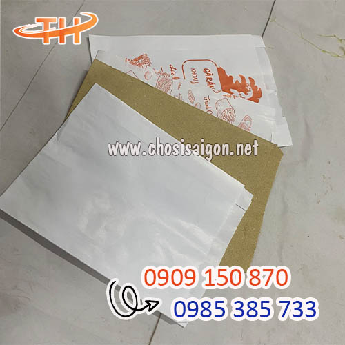 Túi giấy đựng gà rán, đồ chiên, thức ăn nhanh đa dạng mẫu mã giá sỉ rẻ