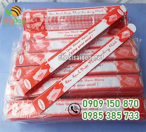 Bao giấy bọc đũa ăn giá sỉ rẻ