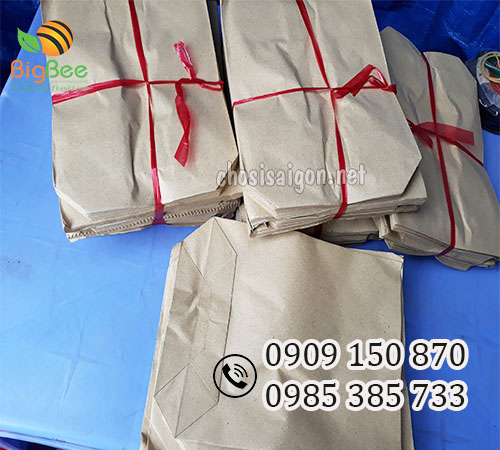 Túi giấy karft đựng thức ăn nhanh, gà rán giá rẻ, uy tín