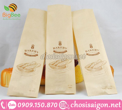 Túi giấy kraft đựng bánh mì bán sỉ lẻ