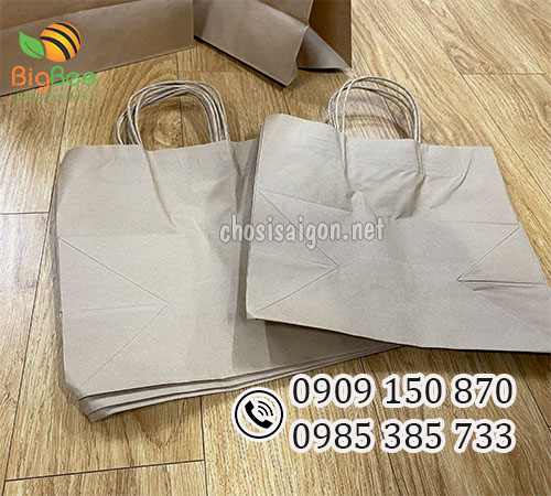 Túi giấy xi măng có quai giá sỉ rẻ tốt nhất