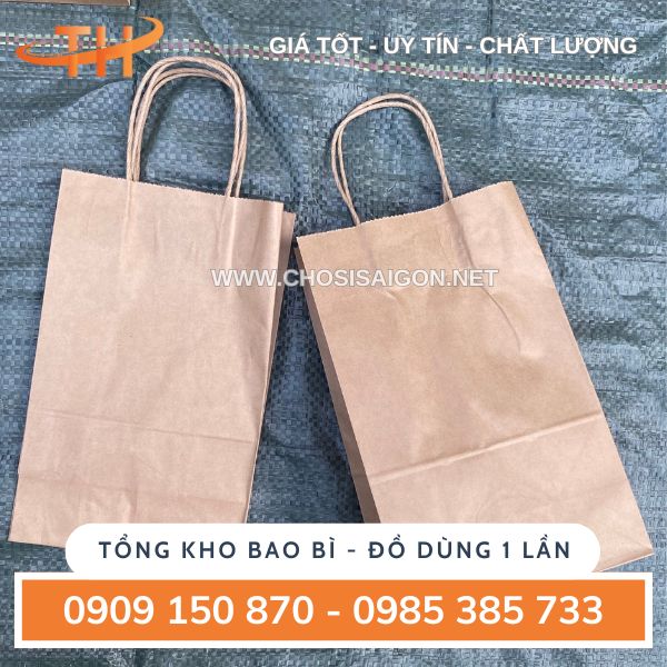 Túi giấy kraft có quai sỉ lẻ
