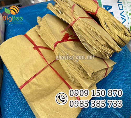 Túi giấy kraft thấm dầu đa dạng size bán giá rẻ