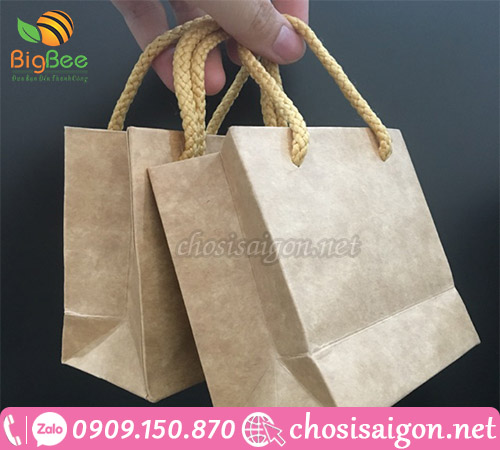 Cung cấp túi giấy kraft có quai giá sỉ rẻ