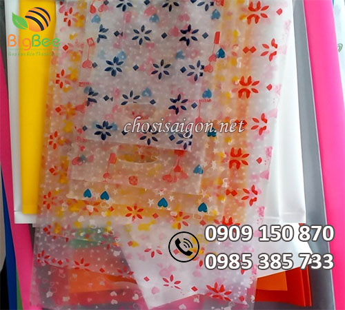 Túi hột xoài pe đựng mỹ phẩm giá rẻ