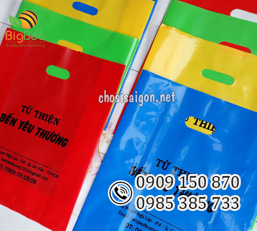 Túi hột xoài PE nhiều màu in logo theo yêu cầu giá rẻ TP.HCM