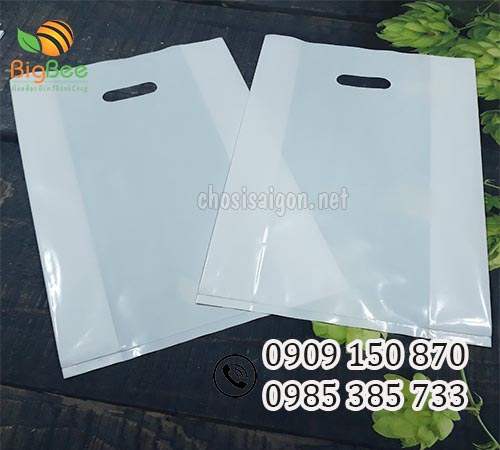 Túi hột xoài pe màu trắng sữa đẹp mắt giá rẻ chất lượng