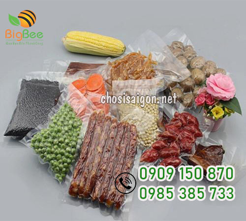 Túi PA hút chân không xúc xích, lạp xưởng, thịt, hải sản giá sỉ ưu đãi