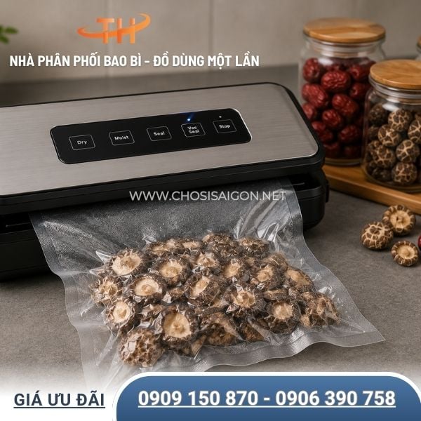 Túi hút chân không thực phẩm khô, hạt, rau củ quả