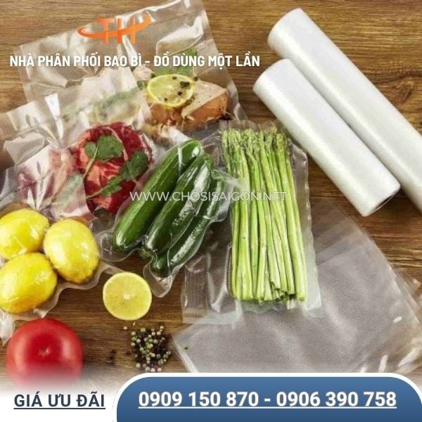 Túi hút chân không đóng gói thực phẩm an toàn, chất lượng tốt