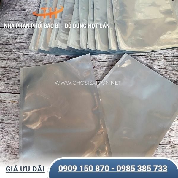 Túi nhôm bạc ép 3 biên đa dạng kích thước