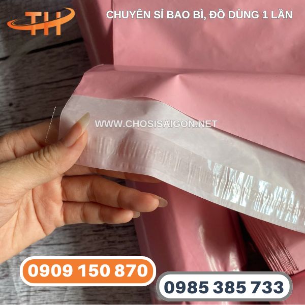 Túi niêm phong màu hồng siêu dính giá rẻ