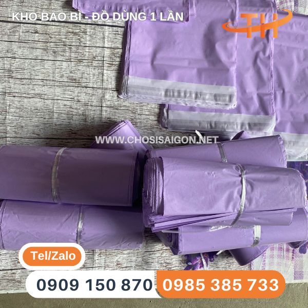 Túi niêm phong màu tím sỉ rẻ tại xưởng