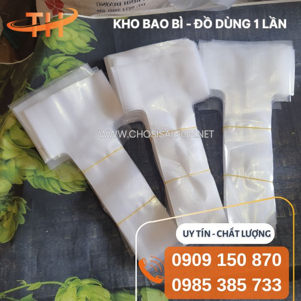Túi nilon chữ T đựng ly thức uống mang đi tiện lợi giá rẻ