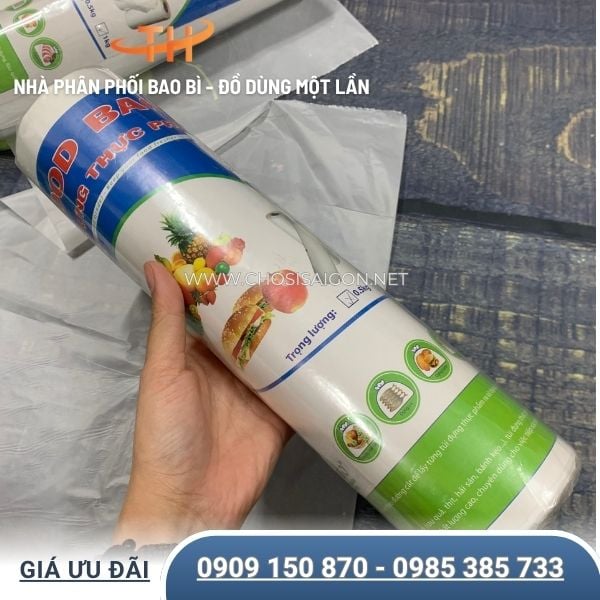 Túi nilon cuộn xé siêu thị bền, tốt, đựng thực phẩm