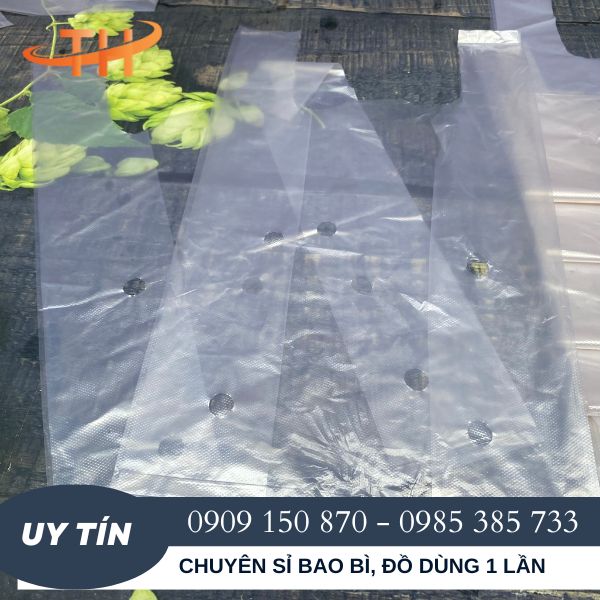 Túi nilon đục lỗ trắng gai giá tốt