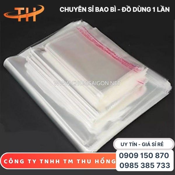 Túi OPP dán miệng đa dạng kích thước
