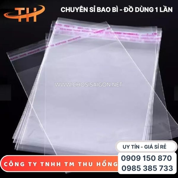 Túi OPP dán miệng bền, chắc, lớp keo siêu dính giá tận gốc