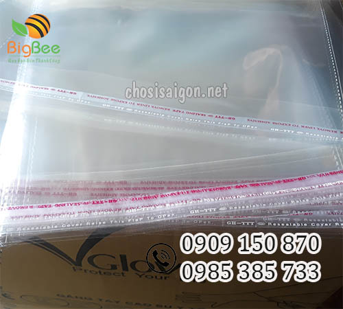 Túi opp dán miệng đa dạng size kích cỡ giá sỉ rẻ tốt nhất