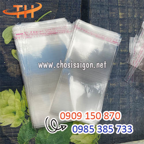 Túi OPP dán miệng size nhỏ đựng khẩu trang, bao lì xì sỉ rẻ