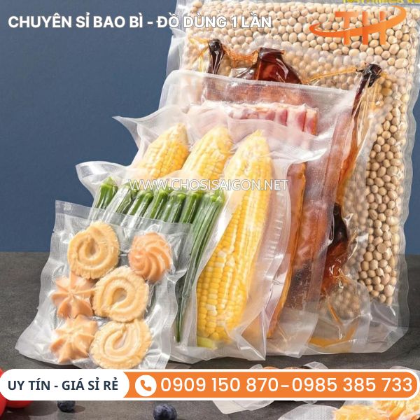 Túi PA hút chân không đóng gói, bảo quản thực phẩm tươi ngon