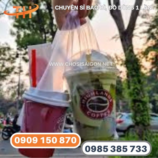 Túi quai xách chữ T đựng thức uống sỉ rẻ