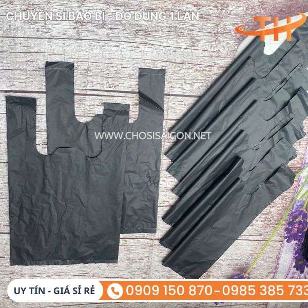 Bao túi rác đen 2 quai