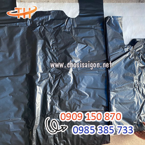 Túi đựng rác đen có quai cầm sỉ giá rẻ