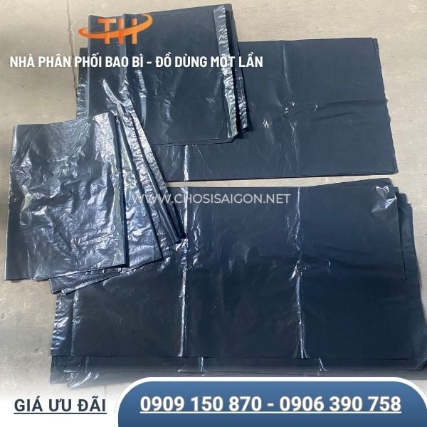 Túi rác đen không quai dày dặn, bền chắc