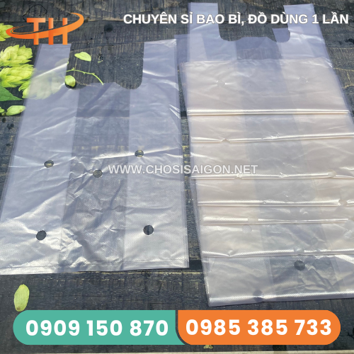 Túi xốp 2 quai đục lỗ thoáng ký tiện lợi giá sỉ