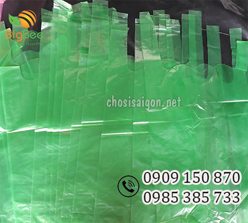 Túi xốp bóng mỡ hàng chợ màu xanh giá sỉ rẻ tại TP.HCM