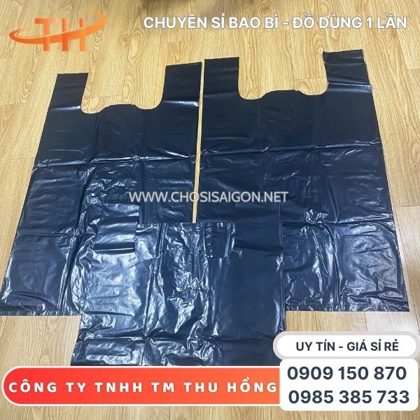 Túi xốp đen bóng hàng đẹp, dẻo dai