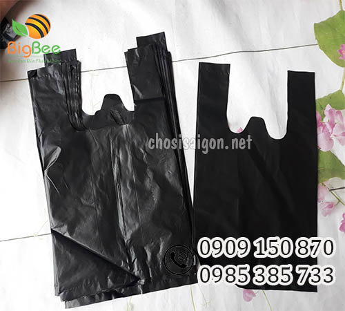 Túi xốp 2 quai đen bóng giá sỉ rẻ nhất