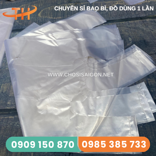 Túi xốp 2 quai đục lỗ bao 25 ký giá sỉ rẻ