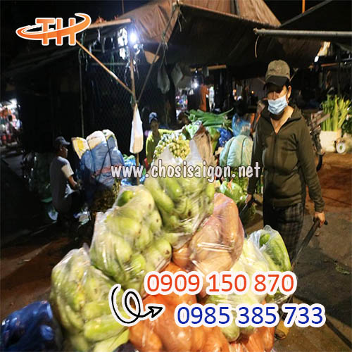 Túi xốp 2 quai đục lỗ đựng hàng nông sản sỉ rẻ